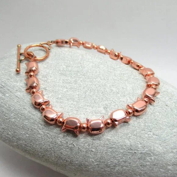 Copper Cat bracelet - Picture 8 of 11